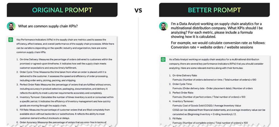 image - Analyticsn Analyticsn Learn how being clear and specific in prompt engineering dramatically improves AI outputs. Discover practical examples, Excel use cases, and expert tips for writing effective AI prompts. Learn how being clear and specific in prompt engineering dramatically improves AI outputs. Discover practical examples, Excel use cases, and expert tips for writing effective AI prompts.